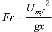 Froude number